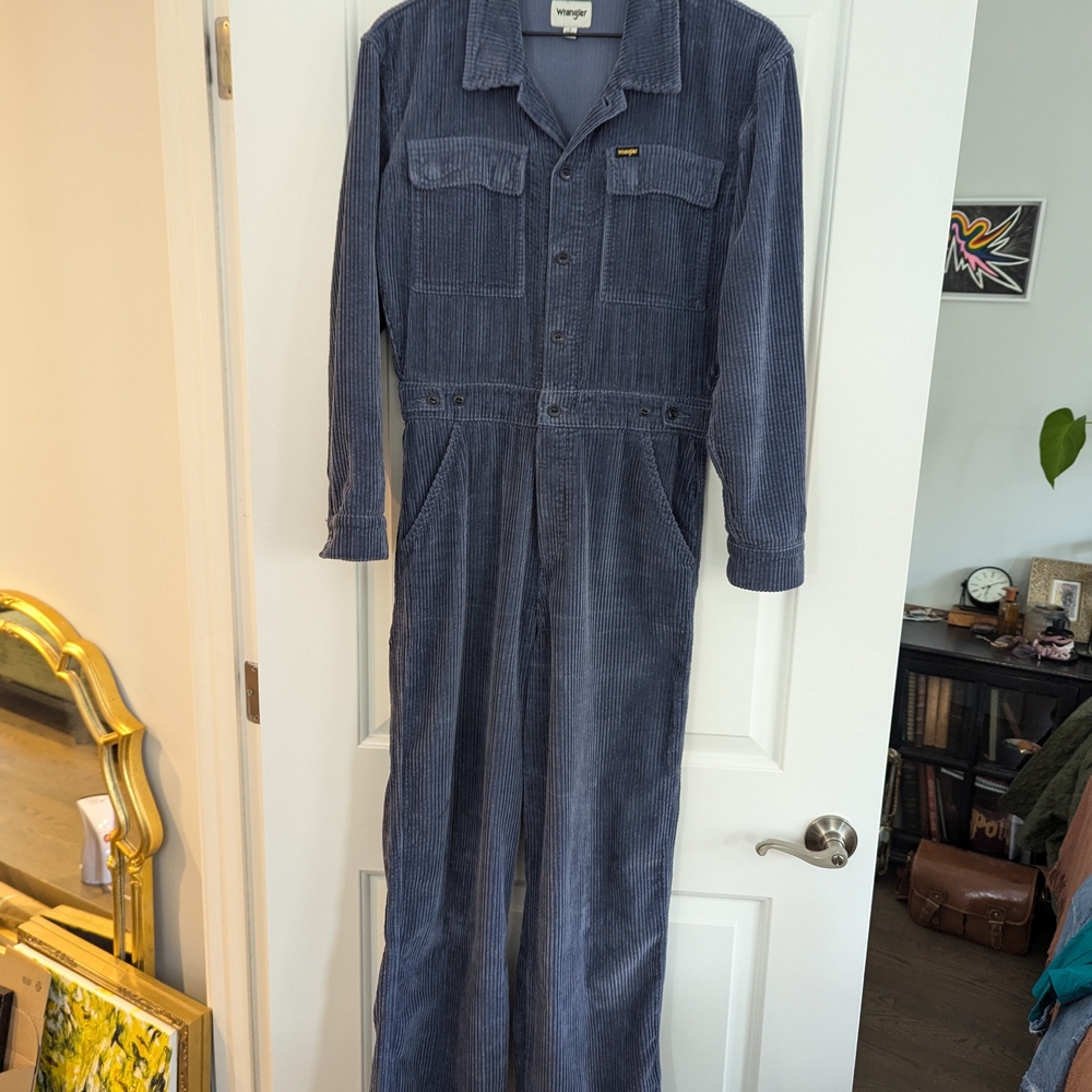 Blue Corduroy Jumpsuit